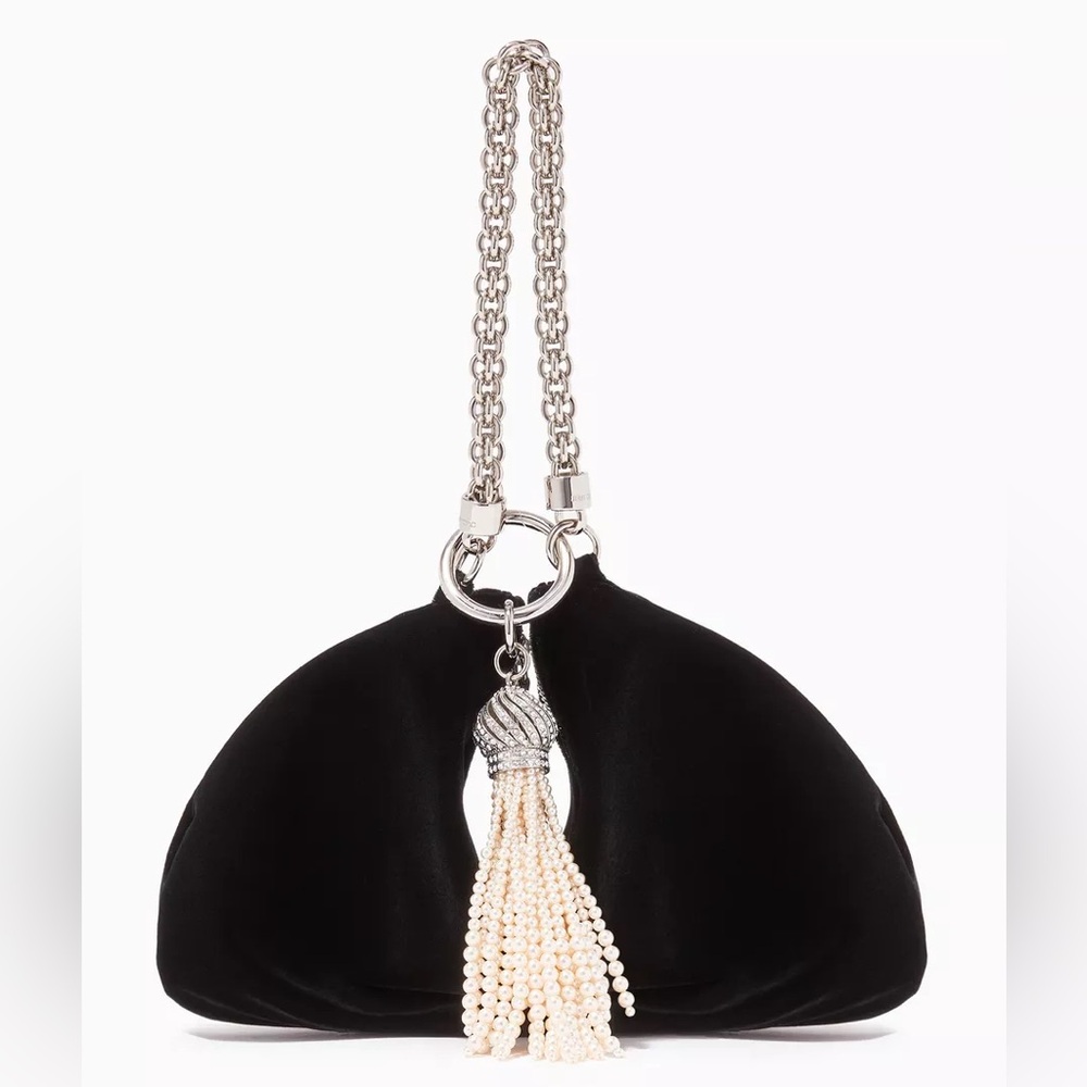 JIMMY CHOO Callie Clutch Bag in Velvet